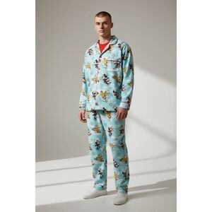 Disney 100 Years of Wonder Winter Pajama Set Men's Long Sleeve, Size S, NWT